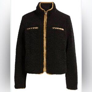 NWT THREAD & SUPPLY Wubby Zip Up Teddy Fuzzy Soft Fleece Jacket 11001SHPNR LARGE